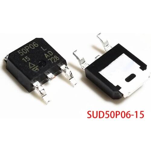 10pcs SUD50P06-15L SUD50P06-15 TO-252 SUD50P06 50P06 50P06-15 50P06-15L TO252