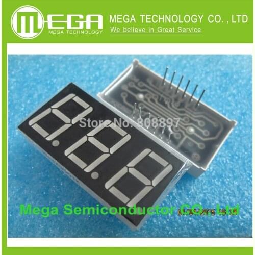 100 PCS LD-5361AS 3 Digit 0.56" RED 7 SEGMENT LED DISPLAY COMMON CATHODE