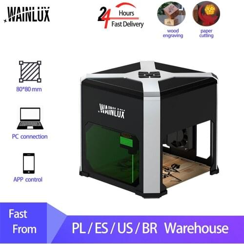 3000mw WIFI Laser Engraver K6 CNC DIY Logo Mark Printer Cutter Woodworking Mini Laser Engraving Machine Engraving Range Wainlux