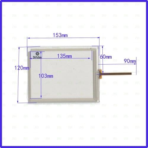 ZhiYuSun SYXZ AMT9557 this is compatible 6.4inch 4-wire resistive touch panel for Car DVD,Navigator screen glass 6580