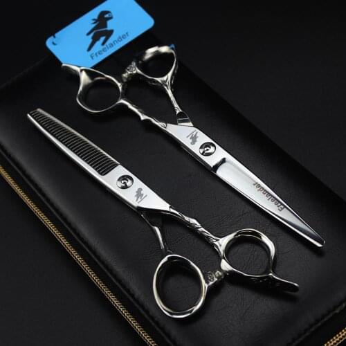 6" Barbers Hair Cutting Scissors 440c Quality Hair Scissors Kit Professional Straight & Thinning Scissors Hair Salon Tools