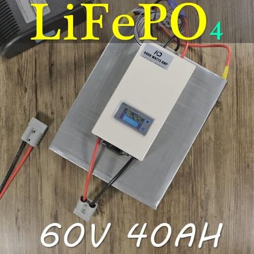 60V 40AH LiFePO4 Battery Pack 3000W Electric bicycle Electric motorcycle Scooter LiFePO4 Battery Pack