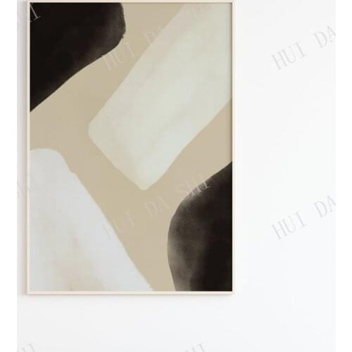 Abstract Shapes Print, Neutral Wall art, Minimalist Abstract painting, Abstract Wall Art, Geometric wall art
