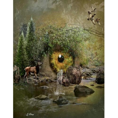 Diamond mosaic reindeer 5d diy diamond painting full square round drill,cross stitch Eye scenery diamond picture of rhinestones