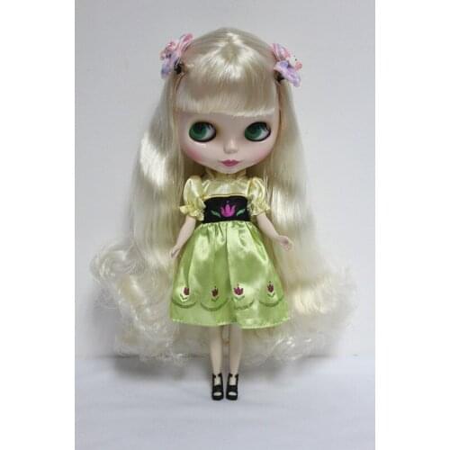 Free Shipping big discount RBL-17DIY Nude Blyth doll birthday gift for girl 4 colour big eyes dolls with beautiful Hair cute toy