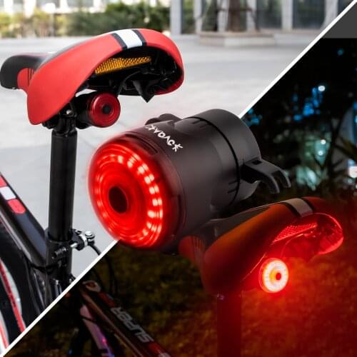 USB Rechargeable Bike Light LED Lights MTB Bicycle Rear Lighting Smart Bicycle Light Automatic Wake-up Lantern IPX6 Rainproofand