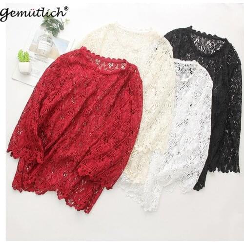 Кружевные блузки Gemutlich China At AliExpress