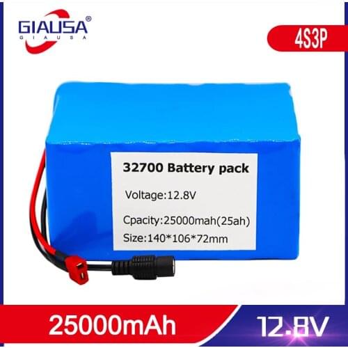 GIAUSA 4S3P 12.8V 25Ah 32700 Lifepo4 Battery Pack 4S 40A 100A Balanced BMS for Electric Boat and Uninterrupted Power Supply 12V