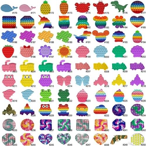 Fidget Toys Push Pops Bubble Sensory Toy For Autism Special Needs Stress Reliever Toys Kid Funny Anti-Stress Figet Toys