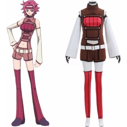 Anime legend Code Geass: Lelouch of the Rebellion Kallen Stadtfeld Cosplay Costume Custom Made L0516