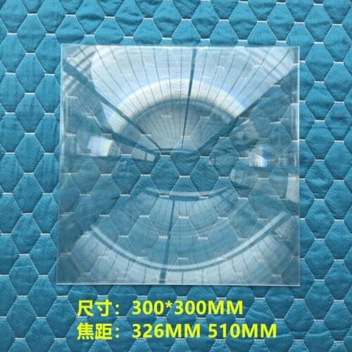 Fresnel Lens 300*300 Solar Outdoor Lighting Fire Projector Large Face Photo Acrylic Magnifying Glass