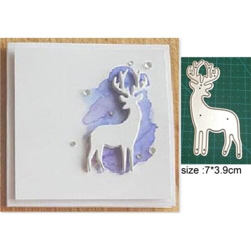 Christmas deer Metal Cutting Dies DIY Scrapbooking Paper Photo Album Crafts Knife Mould Cards Blade Punch Stencils