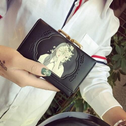 Fashion Hasp Short Wallet PU Leather High Quality Credit Card Holder Purse Wallet