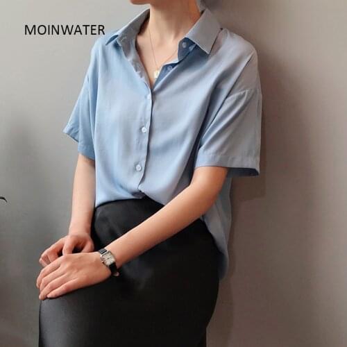 Женские короткие рубашки MOINWATER China At AliExpress