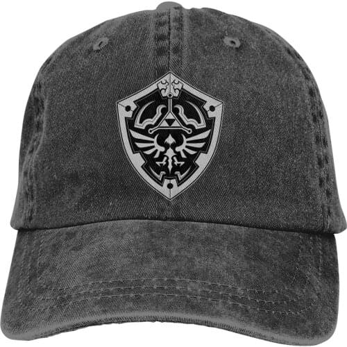 Nintendo Zelda Silver Tonal Hylian Shield Graphic Baseball Cap cowboy hat Peaked cap Cowboy Bebop Hats Men and women hats