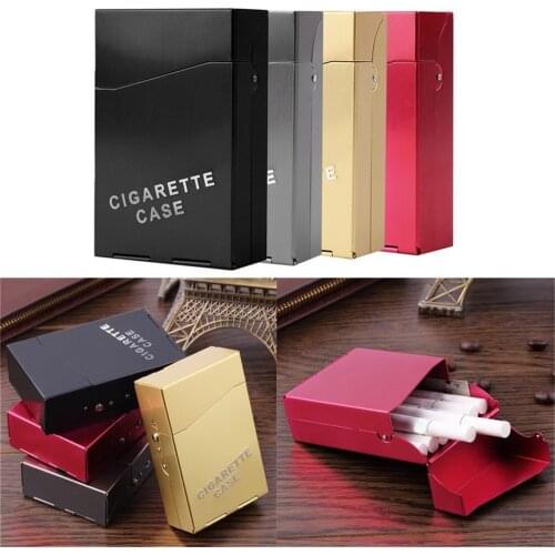 New Arrival 1Pc Protable Lady Women Slim Aluminum 20 Pieces Cigar Cigarette Tobacco Holder Storage Case Pocket Box Drop Shipping