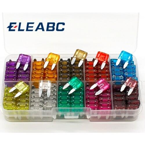 New mini 240pcs Auto Automotive Car Boat Truck Blade Fuse Box Assortment 3A 5A 7.5A 10A 15A 20A 25A 30A 35A 40A