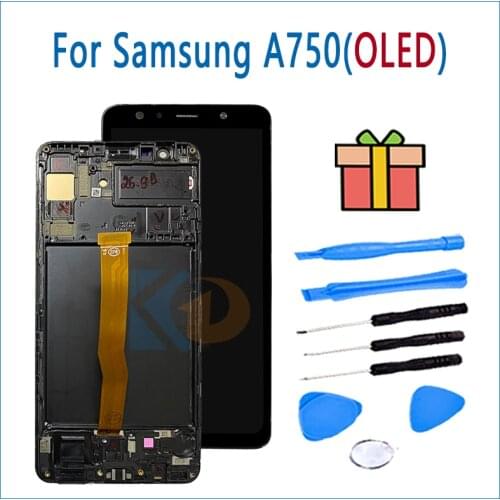 OLED Test For Samsung A750 LCD Display Touch Screen Digitizer For Samsung Galaxy A7 2018 A750 A750F SM-A750F A750FN