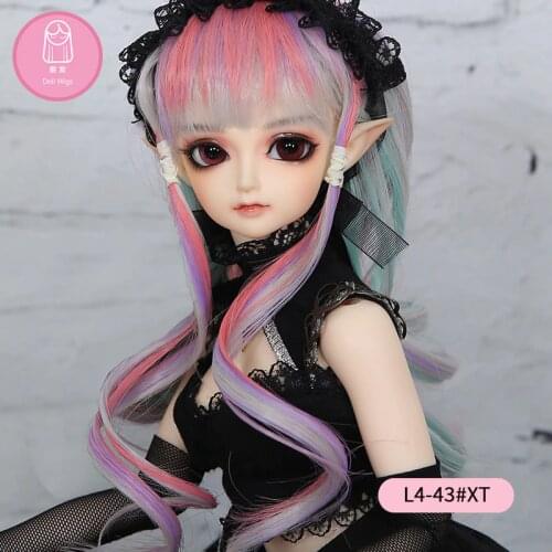 Free Shipping BJD Wig Short Hair Brown Color High Temperature Girl For 1/4 BJD Dolls For the Boy Girl Oueneifs Doll Accessories