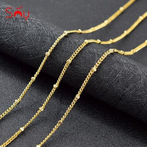 Sunny Jewelry 2020 Romantic Jewelry Link Chain Necklace Luxury Necklace For Women Copper Jewelry For Engagement Jewelry Findings