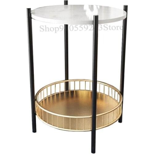 Light Luxury Home Coffee Table Small Apartment Nordic Side Table Simple Modern Balcony Small Table Living Room Sofa Round Table