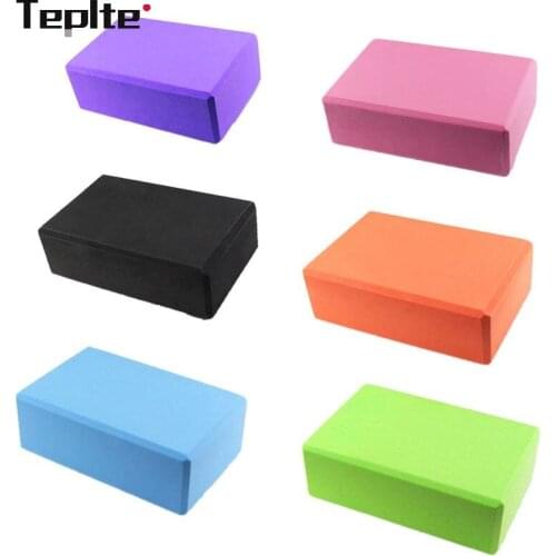 TEPLTE Yoga Block Props Foam Brick Stretching Aid Gym Pilates Yoga Block Exercise Fitness Sport