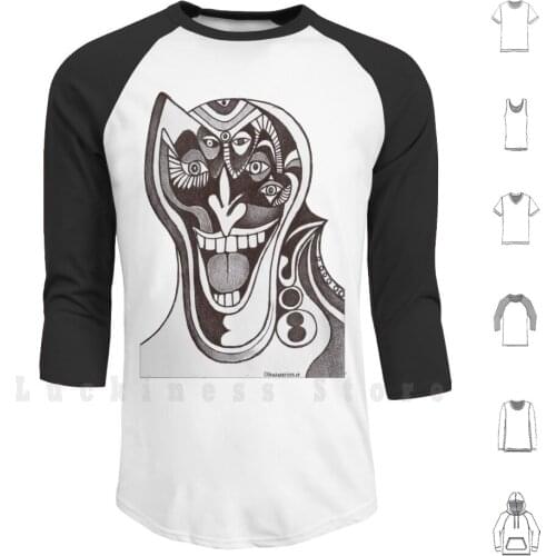 Joker ( Original Pen Drawing ) hoodies long sleeve Joker Horror Creepy Film Joaquin Phoenix Comics Fumetto Clown