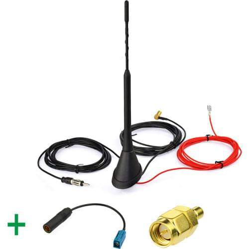Superbat Amplified DAB/DAB+car radios aerial roof mount antenna and DAB antenna Adapter for Alpine DAB