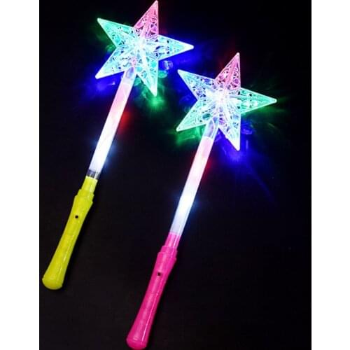 Cosplay Light Hairband Concert Wand Stick Toys Wedding Rave Glow Party Star Snowflake stick