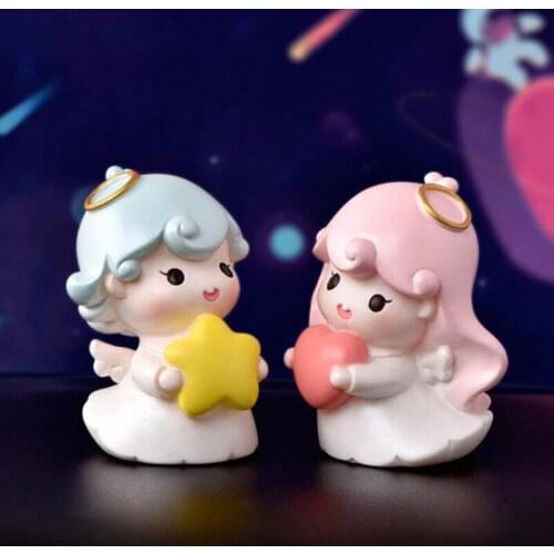 1PC Angel Couple Cake Toppers For Wedding Birthday Party Cake Top Decor