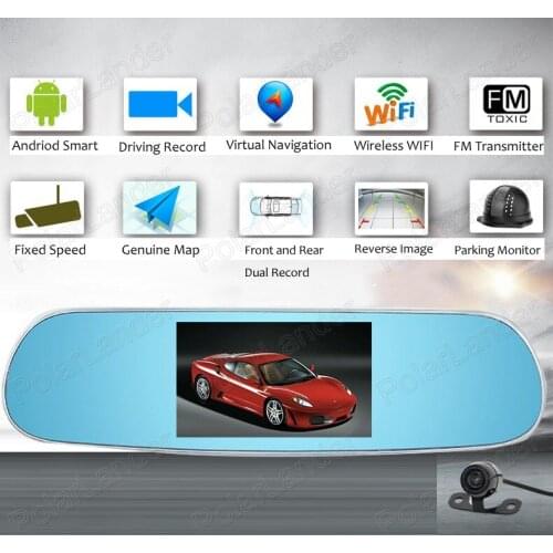 5 inch dual-lens mirror Car DVR Car Digital Video Registrator