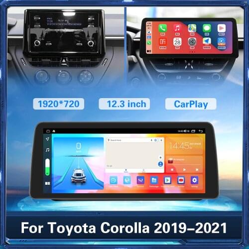 128GB Android Car radio For Toyota Corolla 2019 2020 2021 Car Multimedia Video Player GPS Navigation Auto stereo Tape Recorder