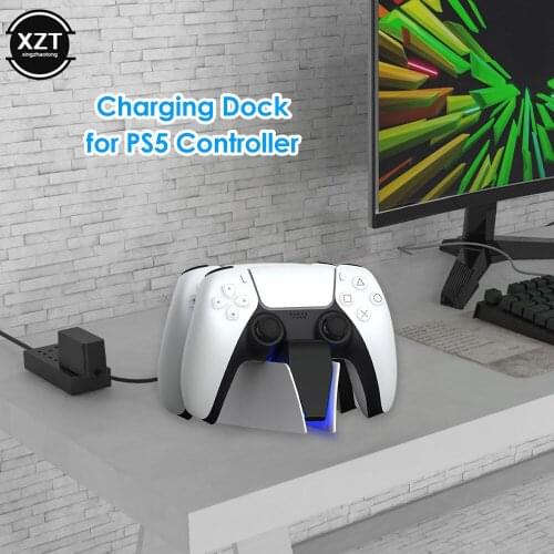 For PS5 Wireless Game Controller USB/Type C Charging Dock Cradle Station for PlayStation 5 Joystick Gamepad Dual Fast Charger