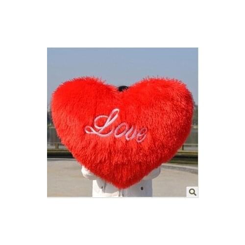 Big sweet red heart love pillow plush toy about 65cm soft throw pillow 0400