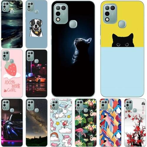 Phone Cases For Infinix Hot 10 10 Lite 10 Play Soft TPU Cover Color Luxury popular Printing Mobile Fashion Bags Free Shipping