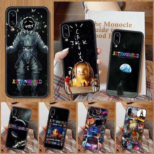 Rapper travis scott Phone Case For Huawei Honor 6A 7A 7C 8A 8X 8 9 9X 10 10i 20 Lite Pro black painting bumper fashion back 3D
