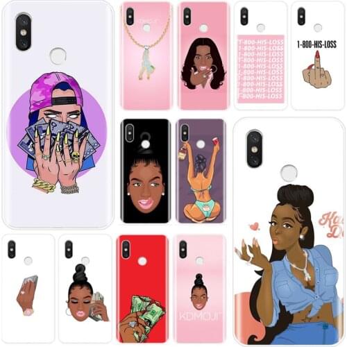 MAKE MONEY Not Friends Kash Black head Girl Fundas Cover TPU Phone Case For xiaomi 4 5 5S PLUS 5C 6 6X 8 8SE 8lite 9 9SE MAX 2 3