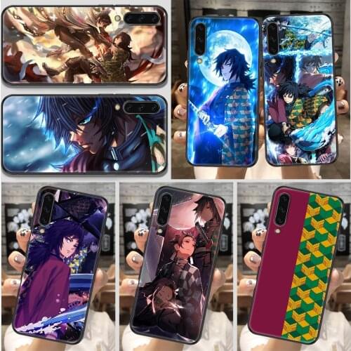 Demon Slayer Tomioka Giyuu Phone Case For Samsung Galaxy A 10 12 20E 21S 30 32 40 50 51 52 70 71 72 5 6 7 2016 2018 black trend