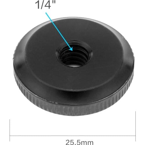 BGNING Hot Shoe Mount Accessory Metal Nut Flash LED Light Mount Adapter 1/4" 3/8 5/8 -27 Thread Screw Adapter Tripod Camera Tool