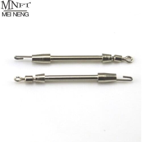 MNFT 50Pcs/Pack Surface Chrome Plating Rust Sub-line Hook Device Fast Connector Fishing Swivel Small Accessories Fishing Tackle