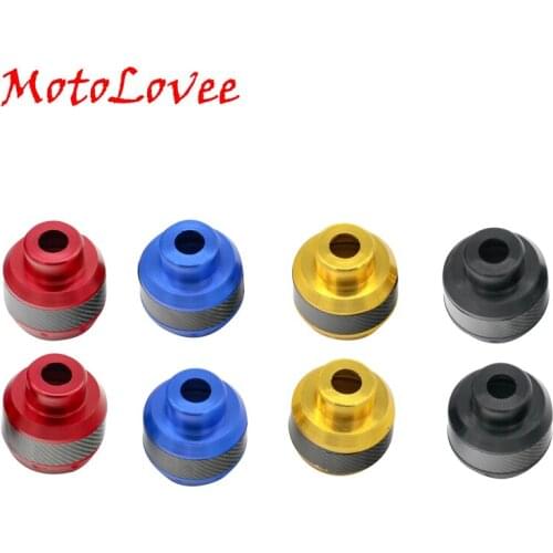 MotoLovee Universal CNC Aluminum Alloy Motorcycle Drop Resistance Shock Absorber Cup Fall Protect Brake Cover Styling