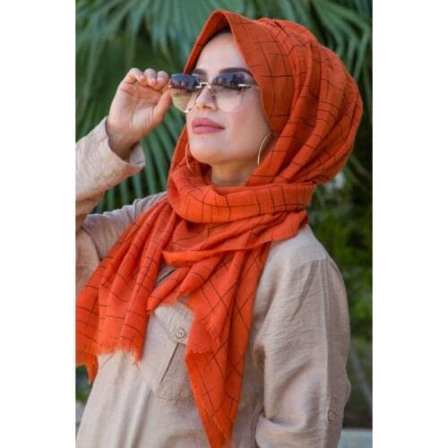 Muslim fashion women wrinkled hijab scarf soft solid head scarves turban shawls and wraps hijab femme musulman kopftuch