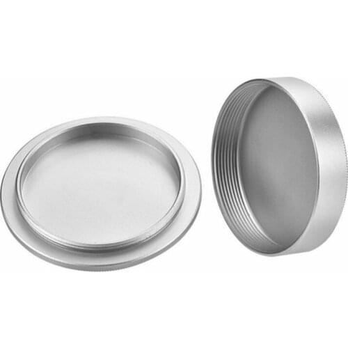 Metal Body Cap and Lens Rear Cap Set for M39 LTM LSM Leica Screw Mount Sliver