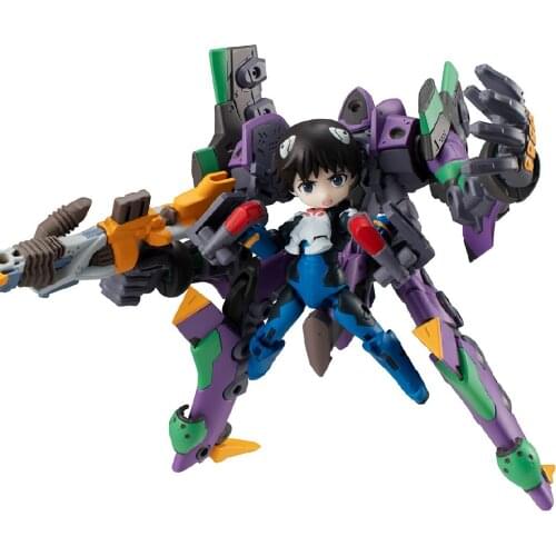 Megahouse Desktop Army Evangelion Movie Ikari Shinji & Evangelion No. 1 Multiple Colors (MH83116) PVC Action Anime Figure Toys