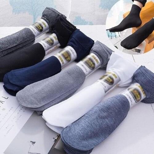 Business Mens Summer Socks Thin Silk High Elastic Nylon Socks Breathable Short Casual Socks Cool Crew Male