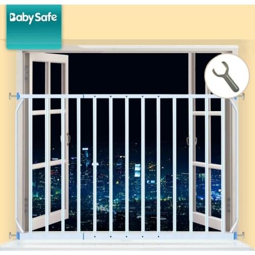 Babysafe Window Guardrail 20-335CM Child Protection Window Security Anti Theft Net Balcony High Rise Bay Window Fence Free Punch