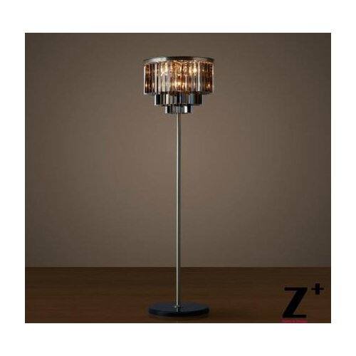 Replica item industrial lamp 1920S RHYS SMOKE GLASS PRISM FLOOR LAMP K9 CRYSTAL free shipping