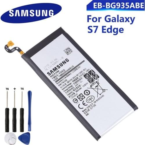 SAMSUNG Orginal EB-BG935ABE 3600mAh Battery for Samsung Galaxy S7 Edge SM-G935 G9350 G935F G935FD G935W8 G9350 +Tools