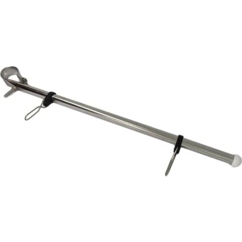 Removable 14" Flag Pole Staff For 7/8" - 1" Rail Tube Boat Camper Universal