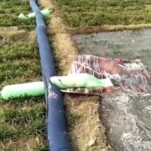 10m 5" Irrigation Cloth Pipe Large Scale Farm Furrow Land Irrigation System Water Pipe Agricultural Watering Water Tape Easy Use
